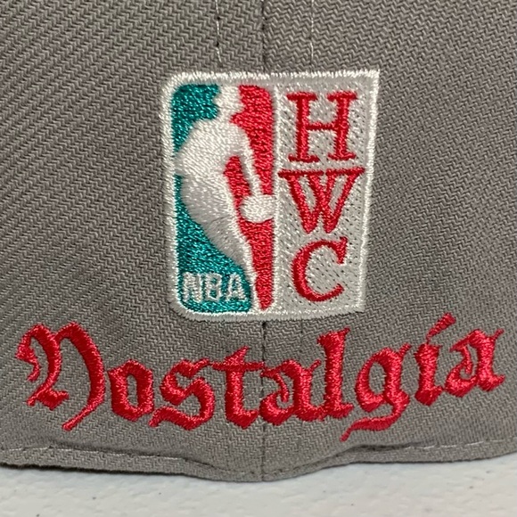 Mitchell & Ness San Antonio Spurs HWC Fitted Hat/Cap-Size 7 5/8 NWT - Picture 8 of 13